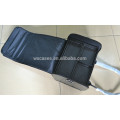 popular black PVC cosmetic bag with croco pattern and 4 removable trays inside selling well in Europe and USA
